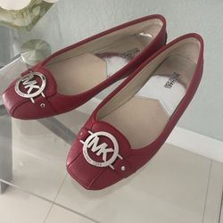 MK flats Size 7 red