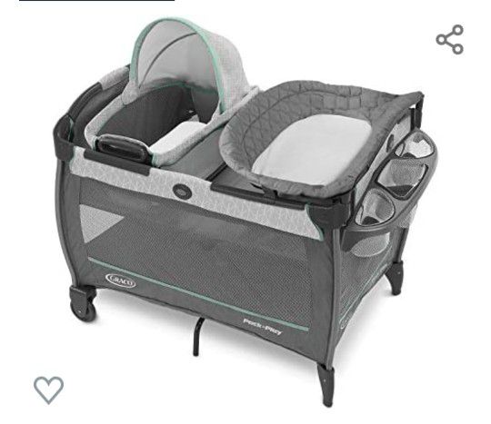 Graco Pack 'n Play Close2Baby Bassinet Playard Features Portable Bassinet Diaper Changer and More