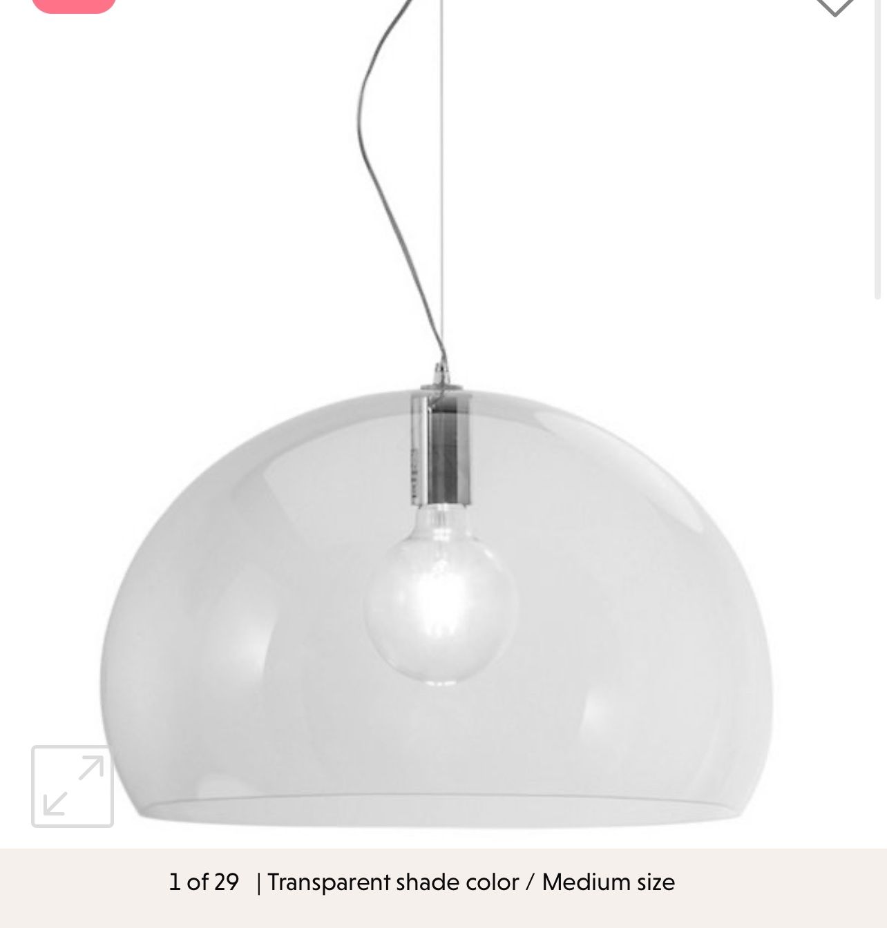 6 LARGE KARTELL HANGING PENDANTS $250 Each