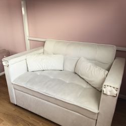 Convertible sofa bed, 3 in 1, multifunctional, velvet, two-seater sofa