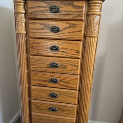 Jewelry Box Organizer Wooden Jewelry Floor Cabinet 