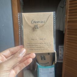 Gemini Horoscope Necklace 