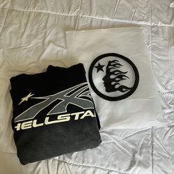 Hellstar hoodie black and grey