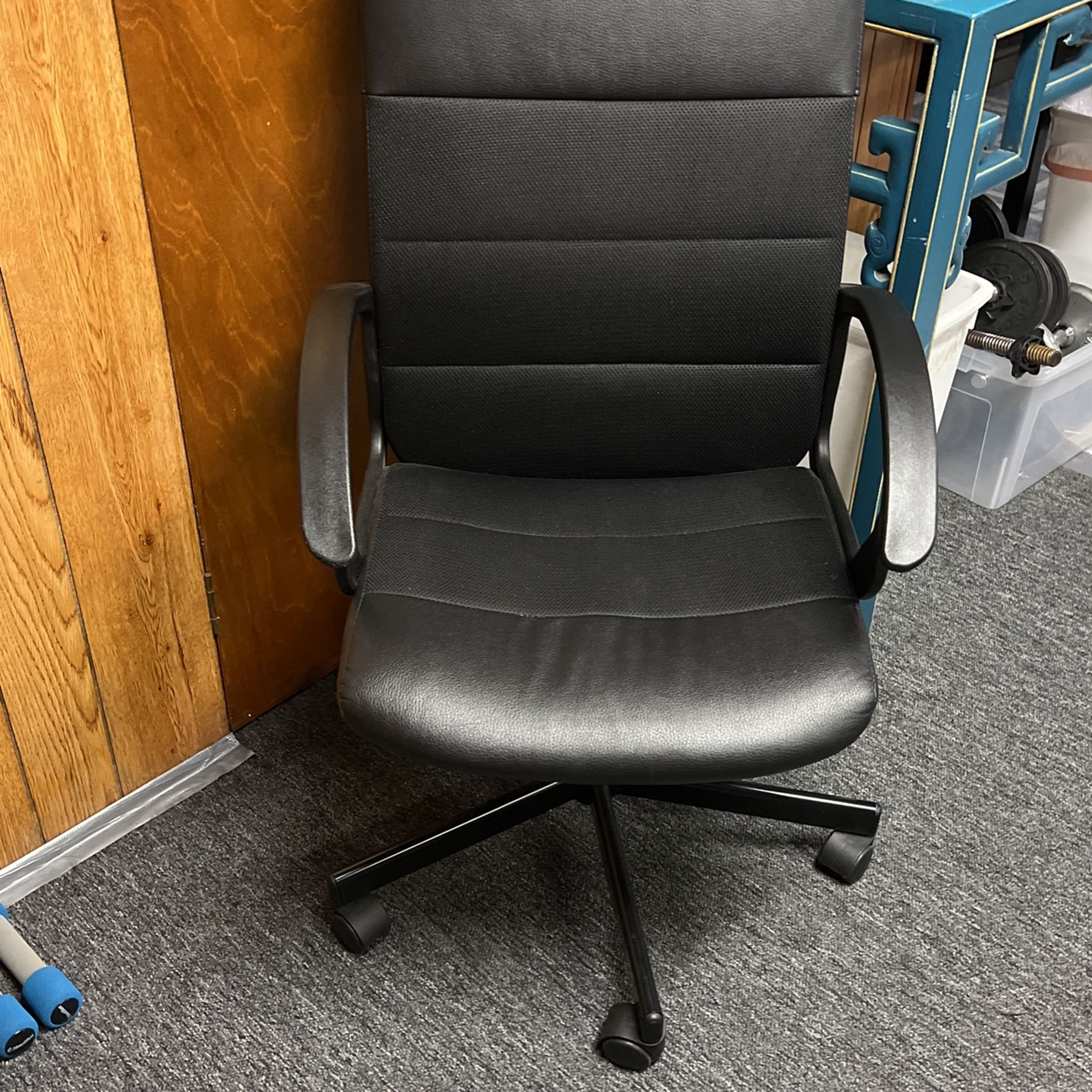 IKEA Renberget Swivel Chair, Black Adjustable Office Swivel Chair 