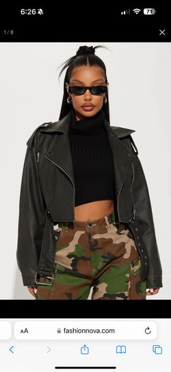 Gray Leather Jacket