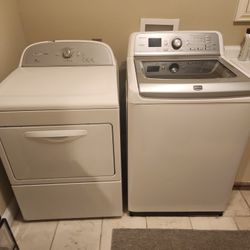 Maytag Washing Machine & Whirlpool Dryer