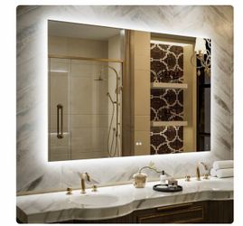 Navi LED Bathroom Mirror 60”x40” (small defect) Never Used
