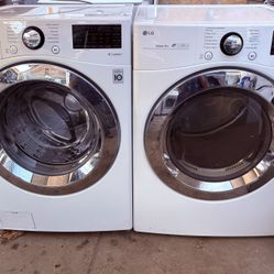 LG WASHER AND GAS DRYER 
