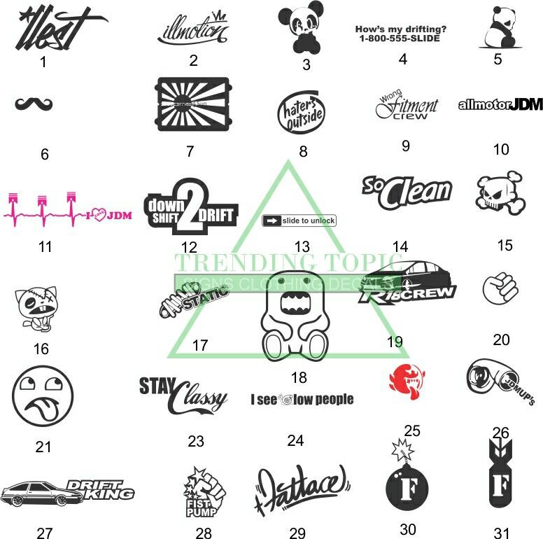Jdm import decals