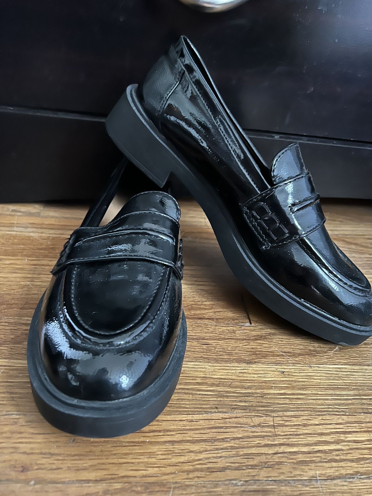 Faux Loafer Narrow Toe Box