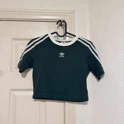 Adidas Originals 3 Stripe Baby Crop Tee