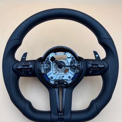 Steering Wheel Fit for BMW F30 F31 F32 F33 F34 F36 F44 2 3 4 Series Leather