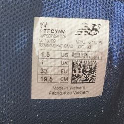 New Balance TFCYNV Blue Green Unisex Kids' Sneakers US 1.5 Hook & Loop Low Top