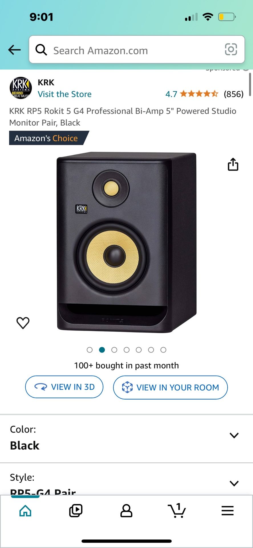 Two studio Monitor Speakers