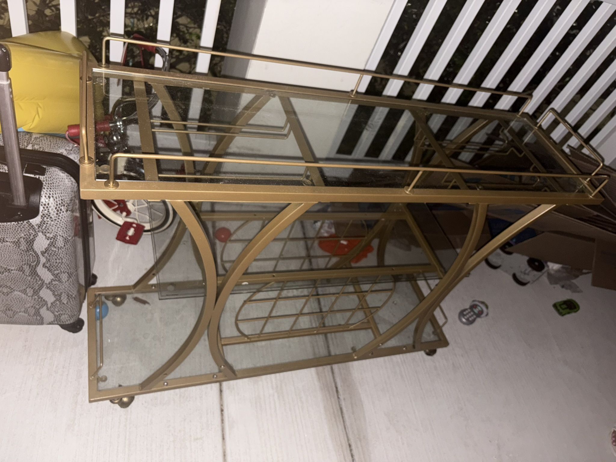 Gold Bar Cart 