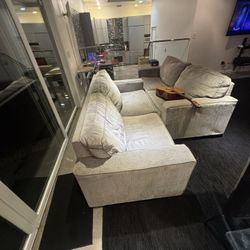 Two Suede  Couches For Sale Good Conditions 