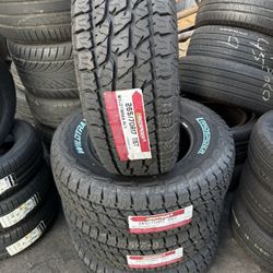 New Tires Installed/ Llantas Nuevas Instaladas 265/70/17 Land Spider AT Tires