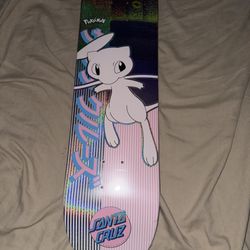 Mew Santa Cruz Pokémon Skateboard Deck