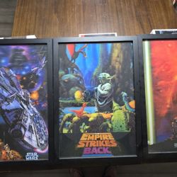 Star Wars EP 4-6 Hologram Limited Edition Posters And Frame