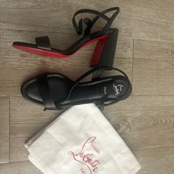 Christian Louboutin Miss Jane Sandal Red Bottoms Size 39 Worn Once 
