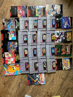 Huge lot of Super Nintendo games