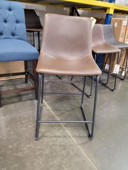 Project 62 Brown Faux Leather and Dining Room Chair