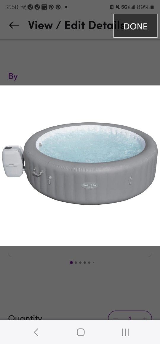 7-Person Inflatable Hot Tub 