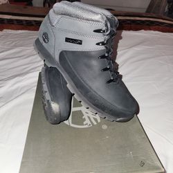 NUEVOS TIMBERLAND MEN'S EURO SPRINT GREY BLACK HIKER  BOOTS.