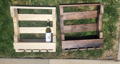 Handmade Reclaimed Wood Wine and Plant Racks