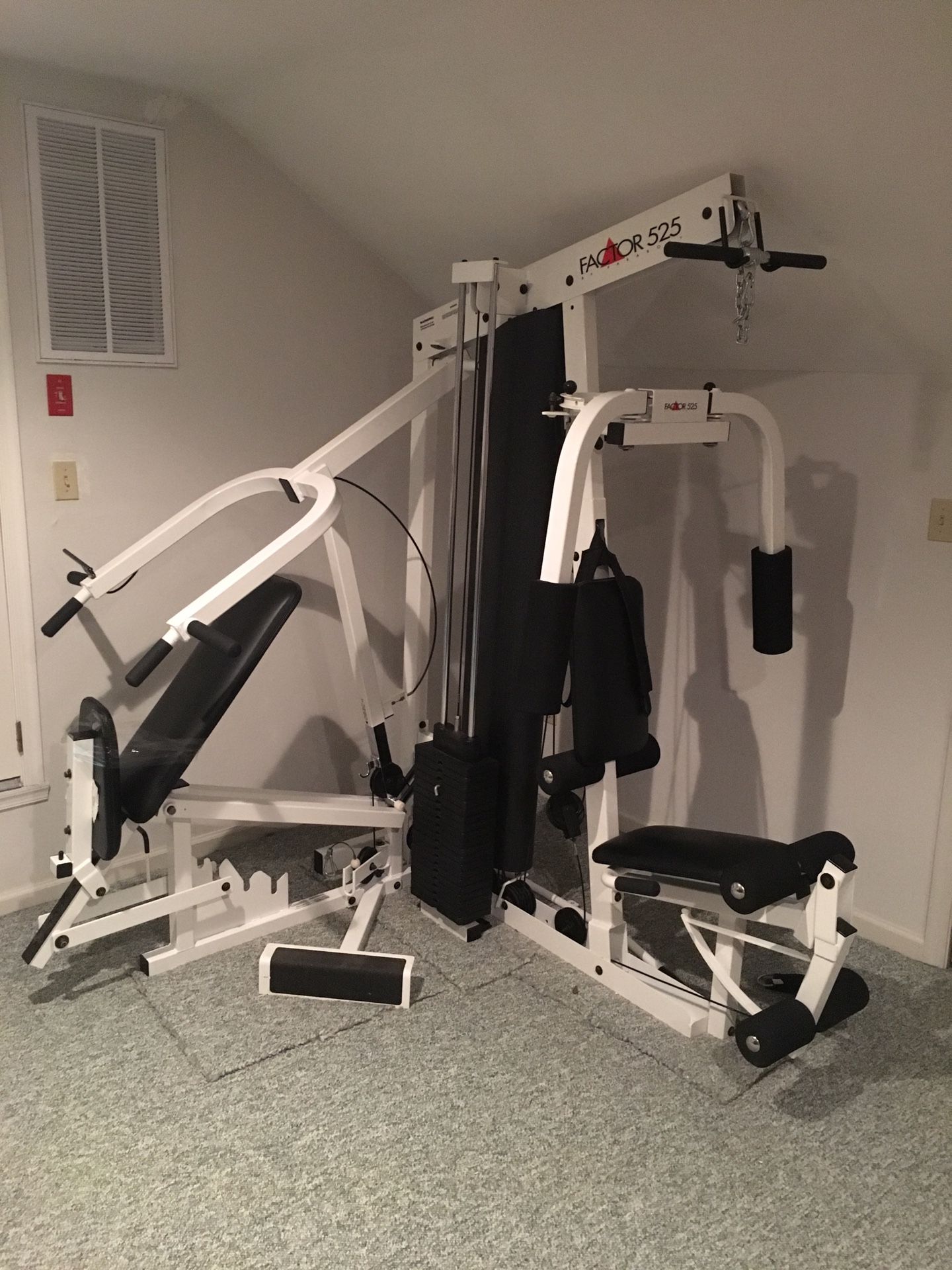 Parabody Factor 525 Home Complete Gym Workout Machine Weight Lifting Exercise Fitness Multi-Station