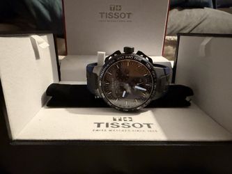 Tissot T-Race Chronograph Watch (Swiss Made) – Black/Blue – Excellent Condition w/ Box
