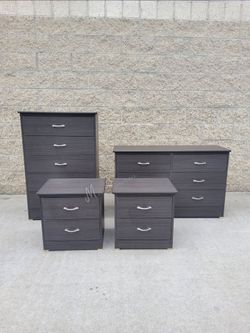Gray Matte Bedroom Dresser Set!