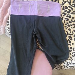 2013 vintage Victoria’s Secret pink size small fold over flare leggings “PINK”