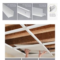 HG grid 100 Sq. Ft. Suspended Ceiling (11 boxes) $80 each

