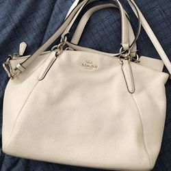 Coach bag color beige. medium size $50