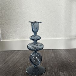 Glass Taper Candle Holder 