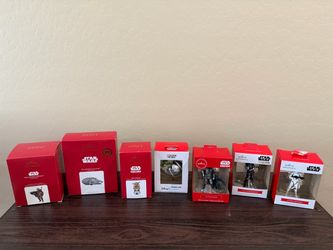 Hallmark Star Wars Ornament Collection – 7 Ornaments w/ Boxes
