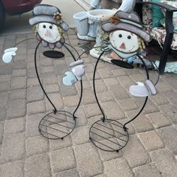 2 Plant Holders Metal 