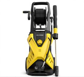 Brand new in the Box. SEALED PAXCESS Pressure Washer 2150 PSI -
PAXCESS electric pressure washer.
Includes: washer, hose reel, 20ft hose, gun & wand,