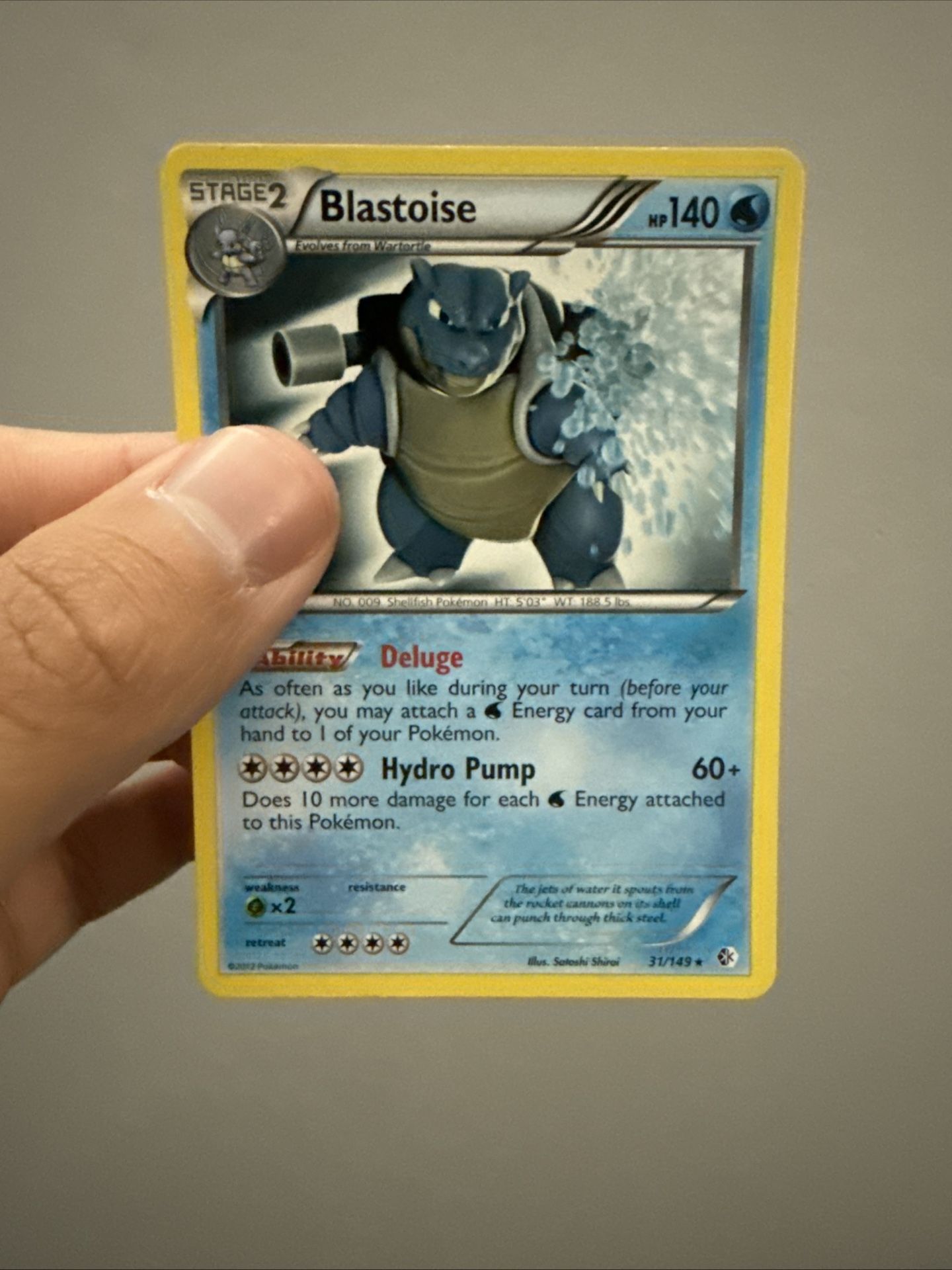 Pokemon (Blastoise) Card