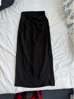 black zara skirt elegant ruched - size xs