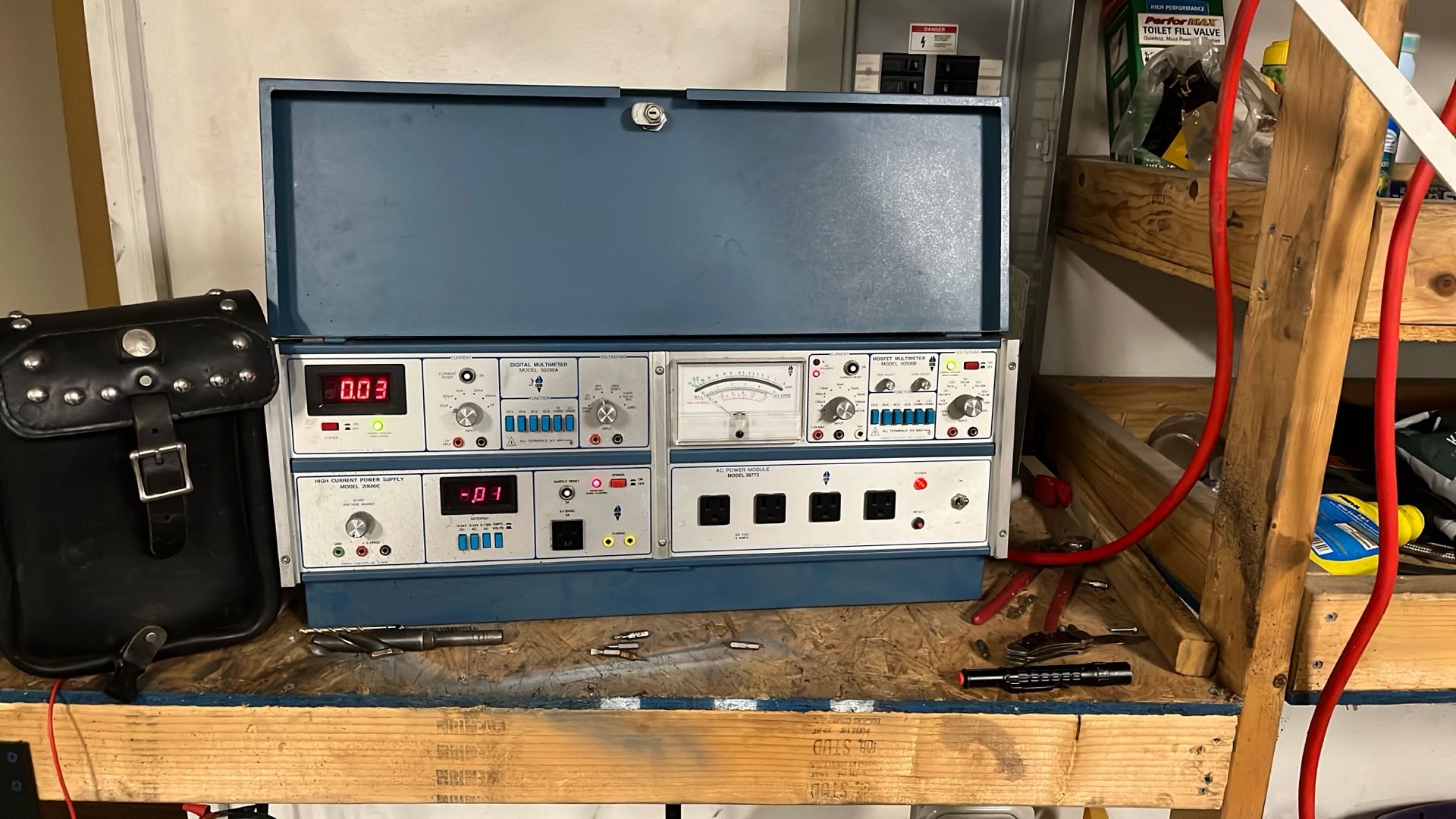 Power Supply, Multi Meter Digital, Multi Meter Analog, And 110 Power Supply. All