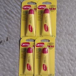 4 Packs Of Carmex Lip Balm 