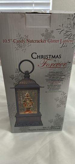 10.5 Candy Nutcracker Glitter Lantern