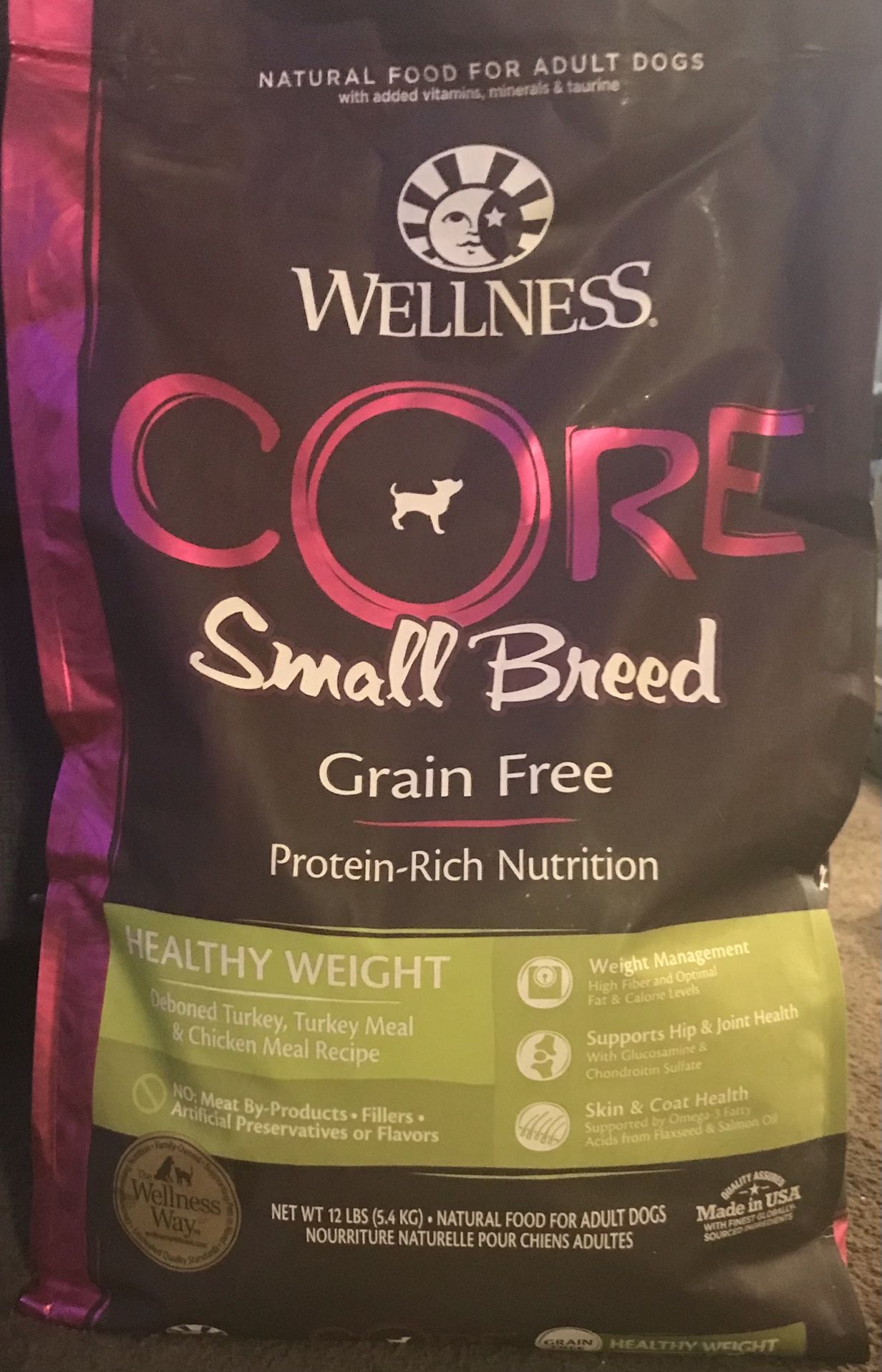 WELLNESS CORE SMALL BREED HEALTHY WEIGHT DOG FOOD