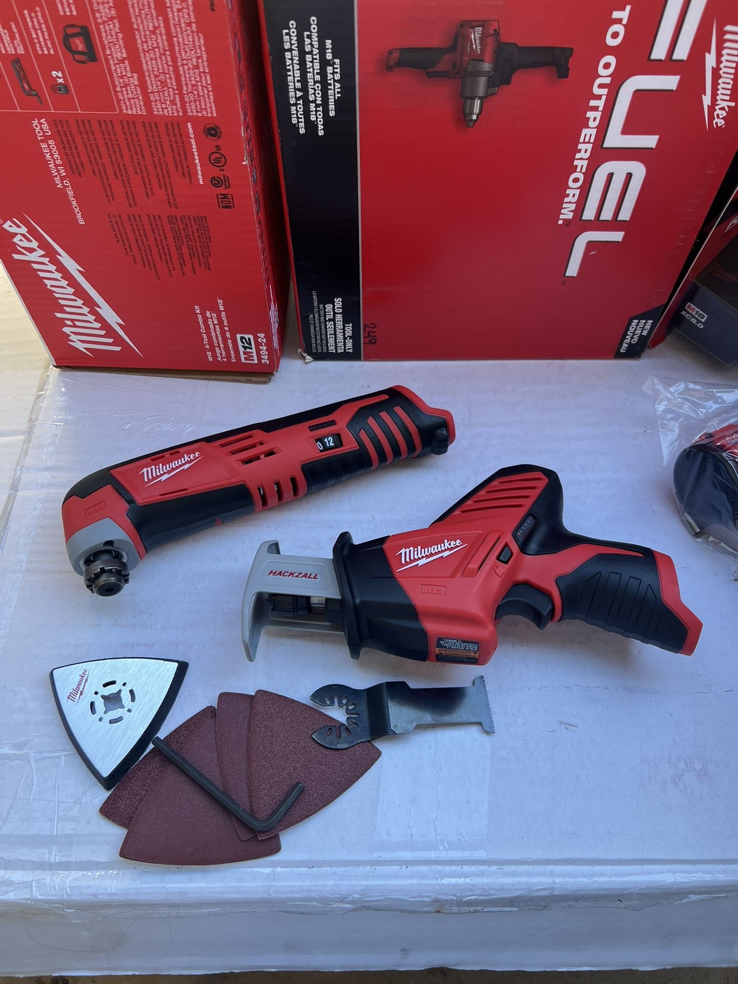M12 Milwaukee Multitool And HackZall New 