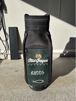 Signed MacGregor V Foil staff bag by Aaron  Baddeley