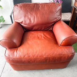 Natuzzi vintage armchair, italian leather