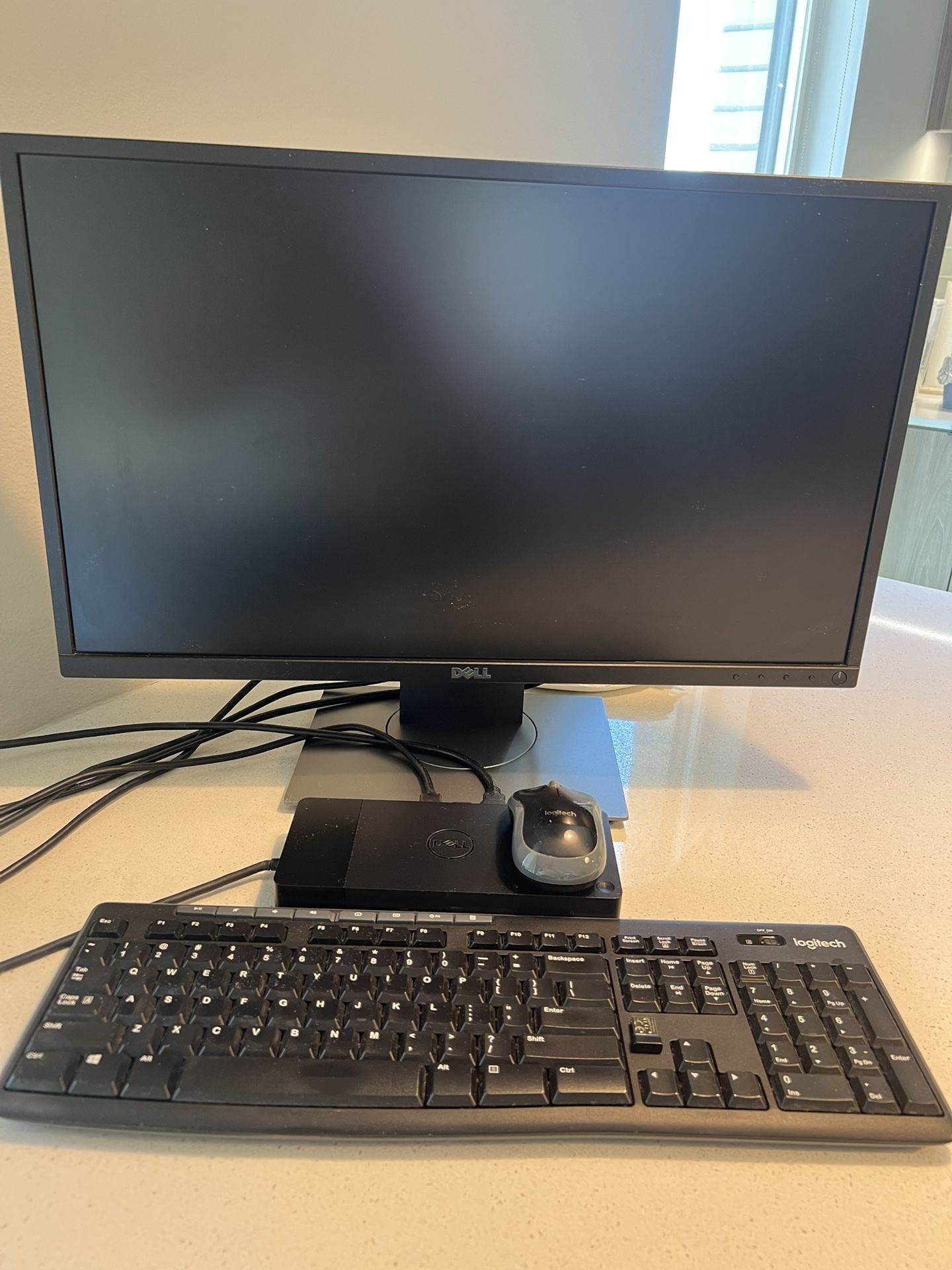 DELL 22” Monitor + DELL Docking Station + Logitech Keyboard & Mouse
