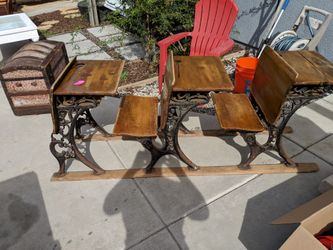 Antique School Desks